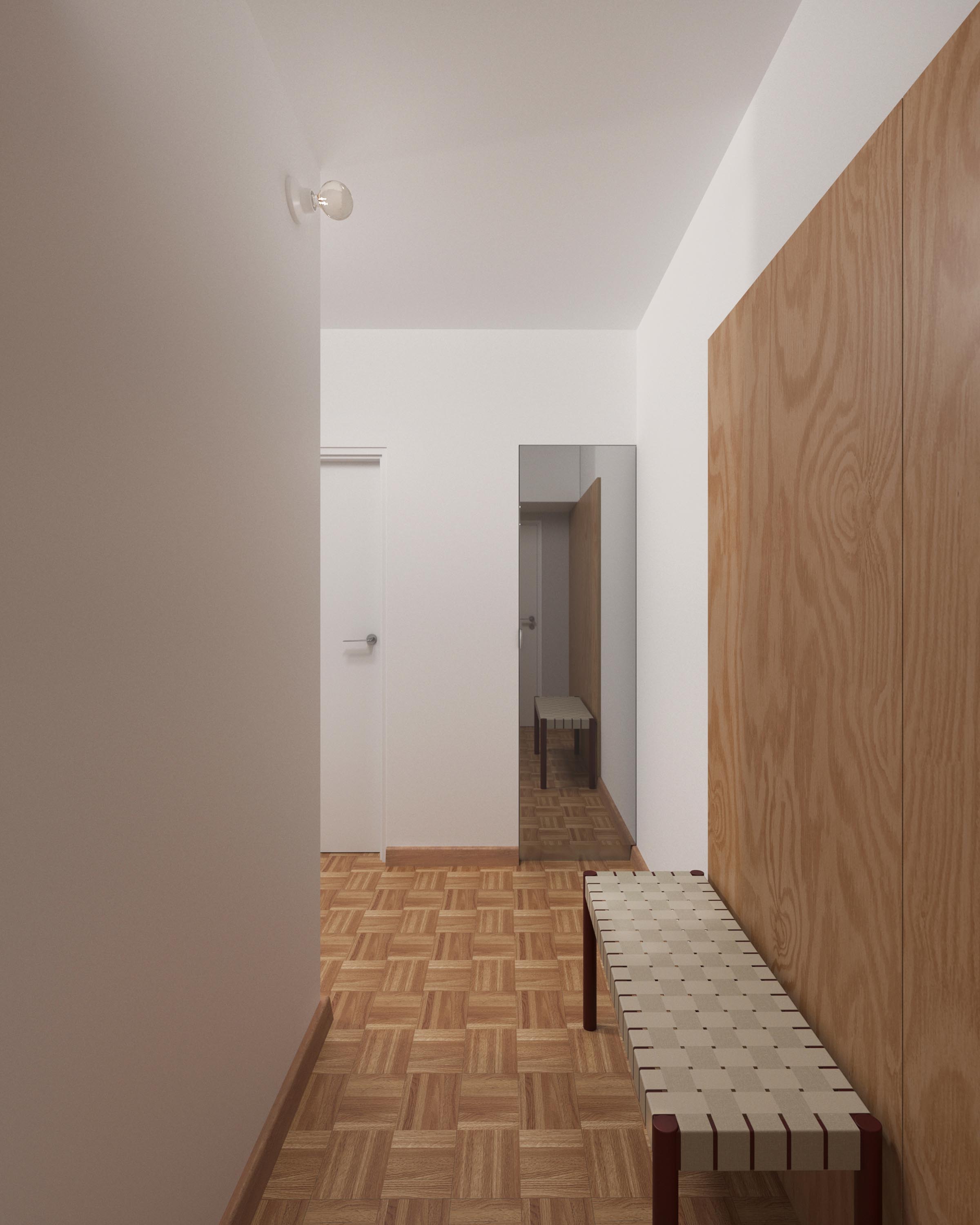 projekt realizacyjny wnętrza mieszkalnego w Warszawie